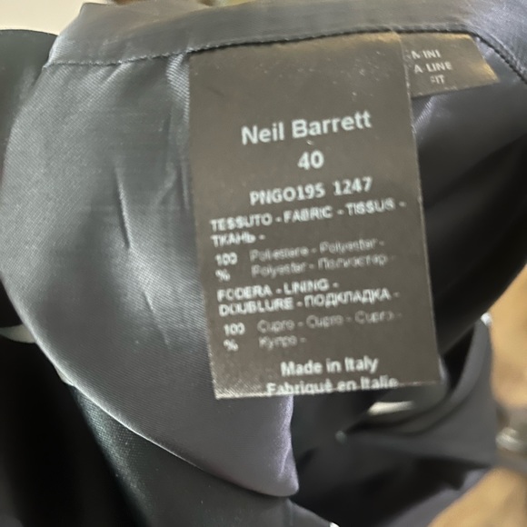 Neil Barrett lightning bolt mini skirt 40 - Picture 4 of 5